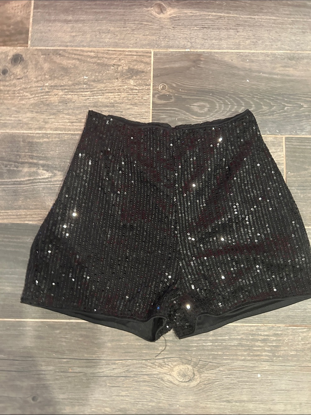 Black Sequin Women’s Party Shorts